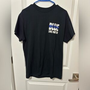 Gildan Black 'Blue Lives Matter' Graphic Tee